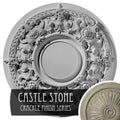 32 3/4x22OD x 2 1/2x22P Hand-Painted Ceiling Medallion D5759