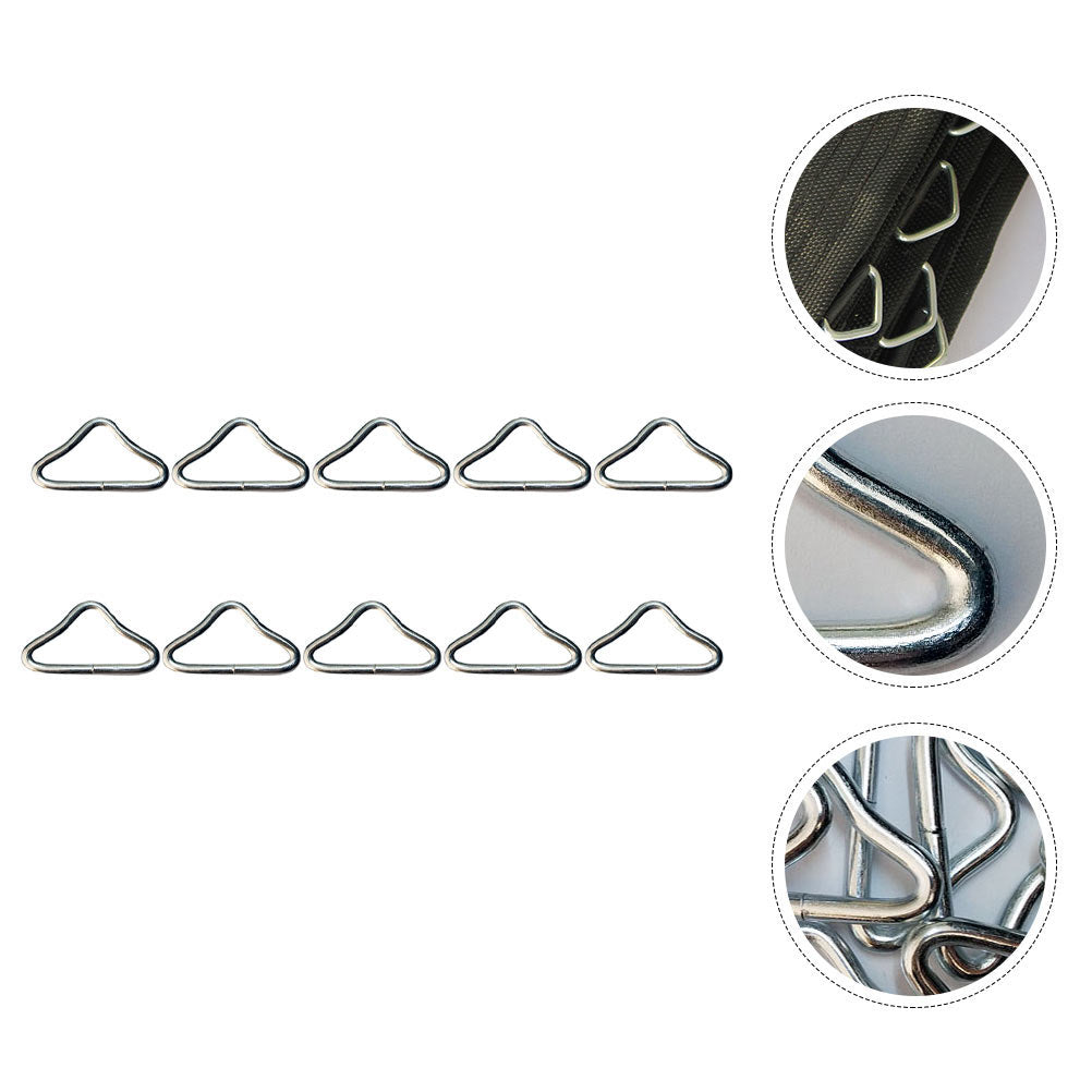 20pcs Trampoline Bungee Bed Mesh Cloth Buckle Triangle Ring Parts T950195