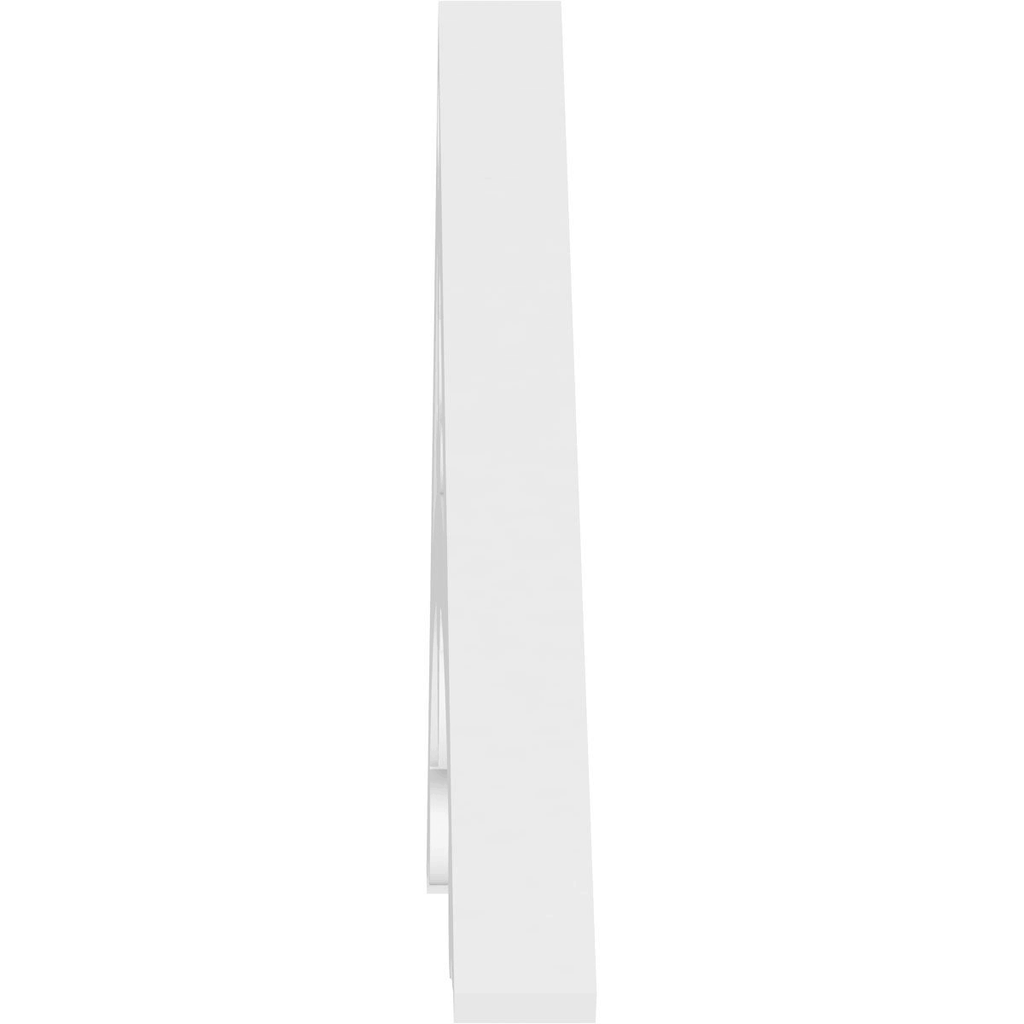 72 inch W x 36 inch H x 1 inch P PVC Gable Pediment B468