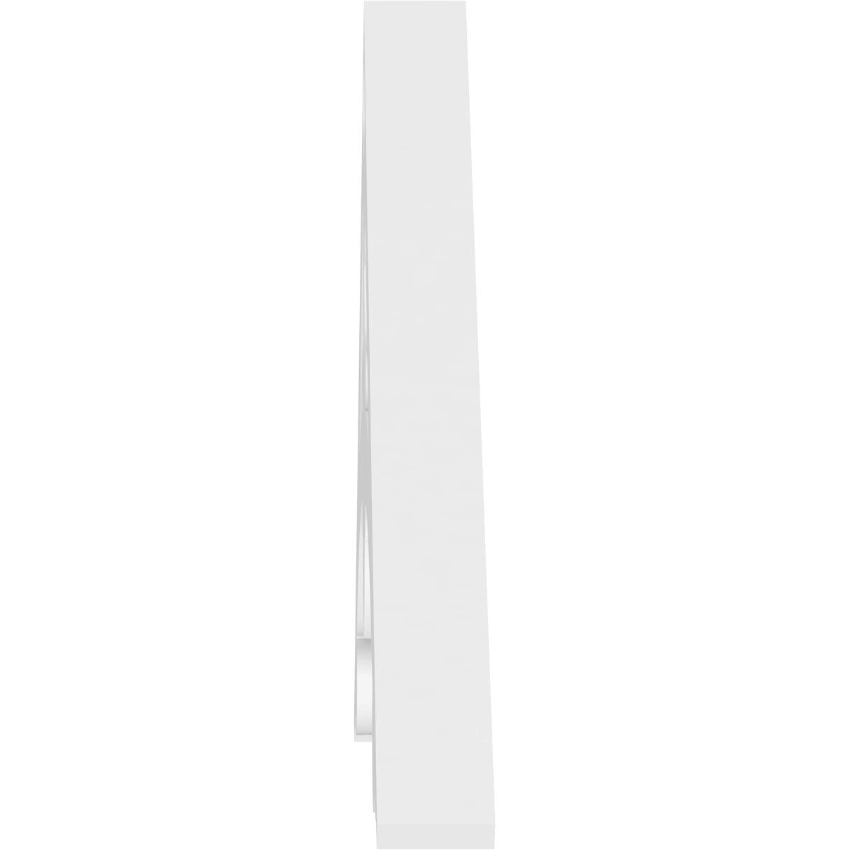 72 inch W x 36 inch H x 1 inch P PVC Gable Pediment B468