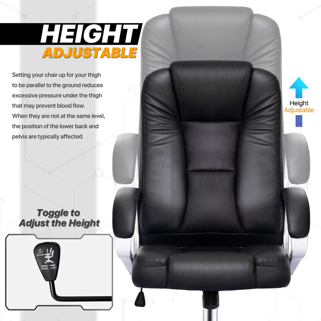 Black High-Back Ergonomic Office Chair B57133