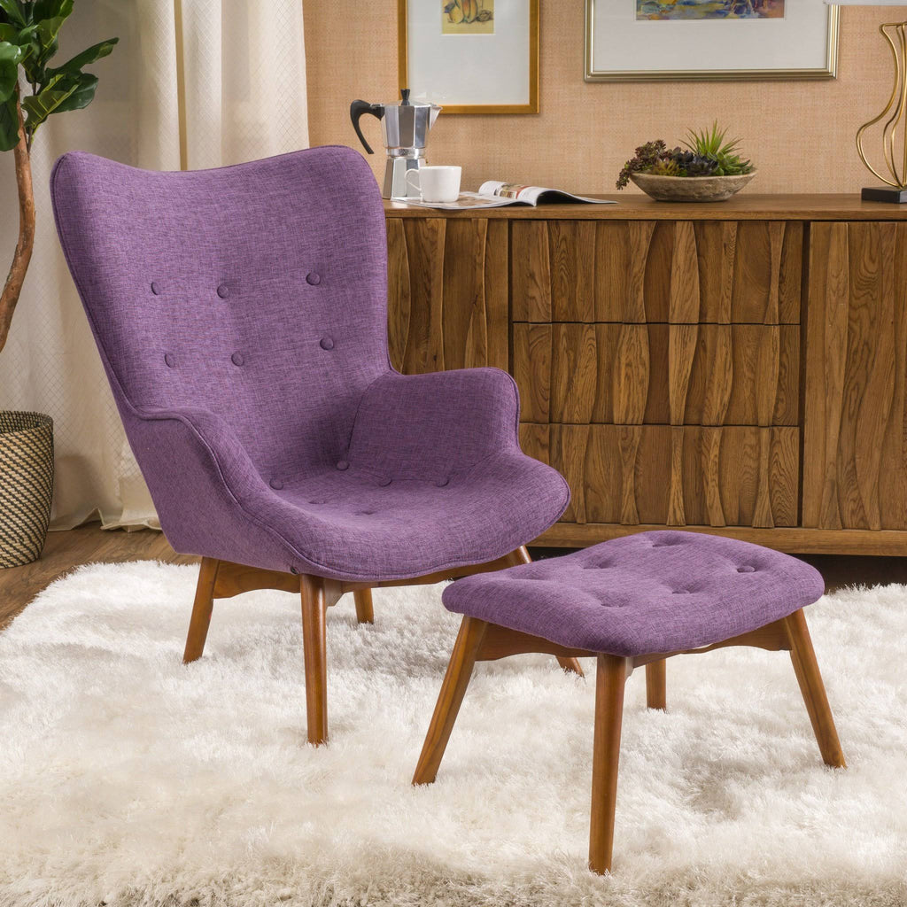 Grey Mid Century Chair Set U338372
