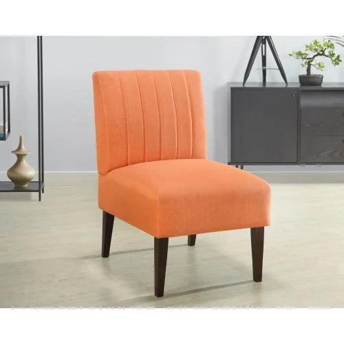 Orange Fabric Upholstered Accent Chair P9307
