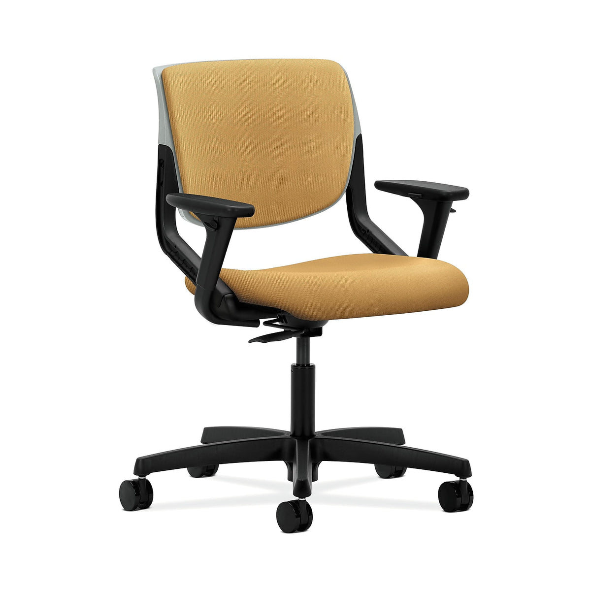 Platinum Shell Mustard Fabric Office Chair E227771