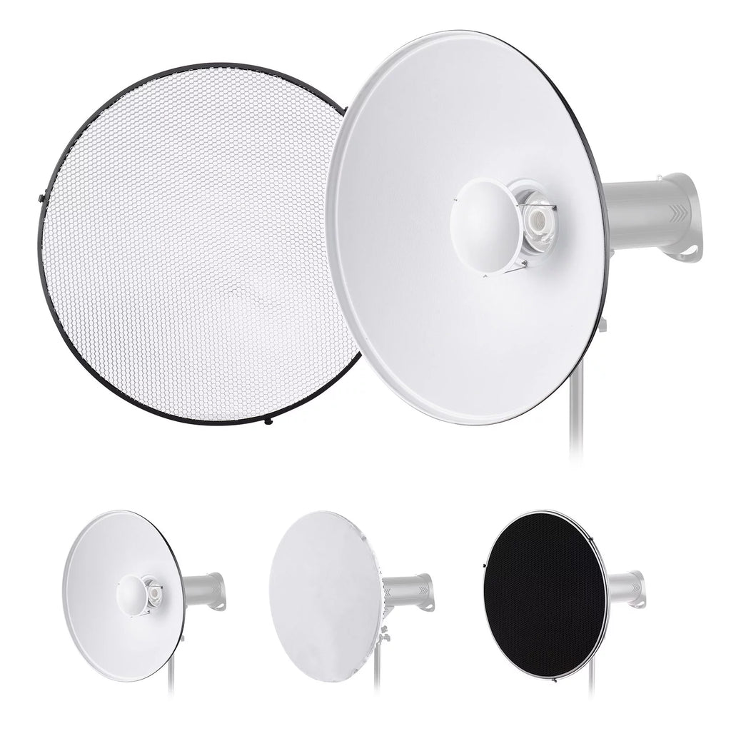 22 Inch Beauty Dish Reflector Diffuser with Honeycomb Soft Cloth B28453