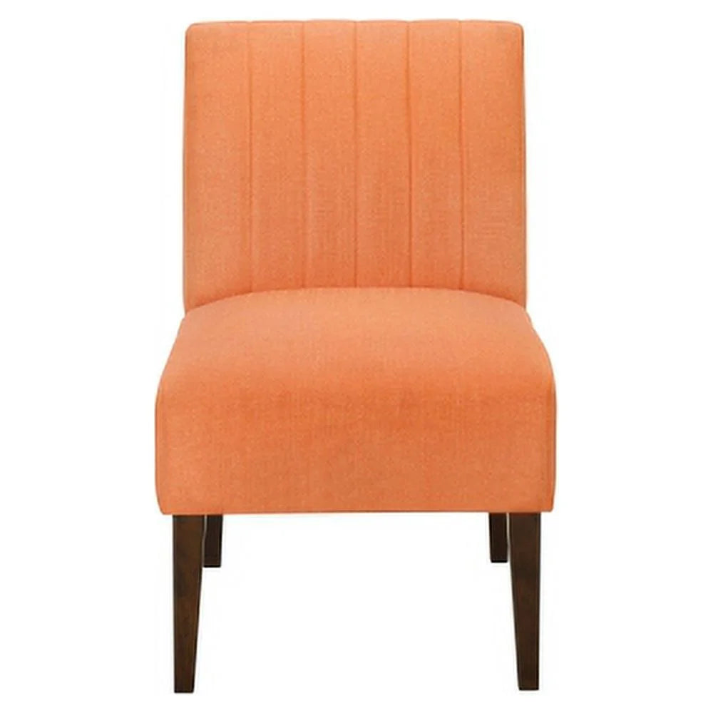 Orange Fabric Upholstered Accent Chair P9307