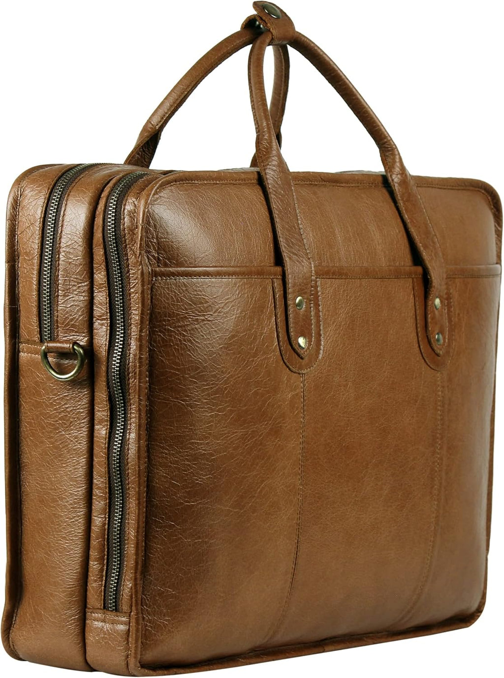 18 Inch Genuine Leather Messenger Laptop Bag C790