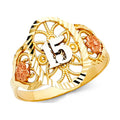 Oval Tri Color 16MM Ring I104
