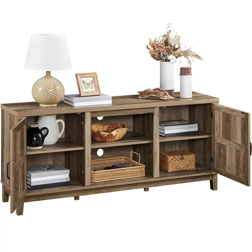 Rustic Oak Storage TV Stand B36434