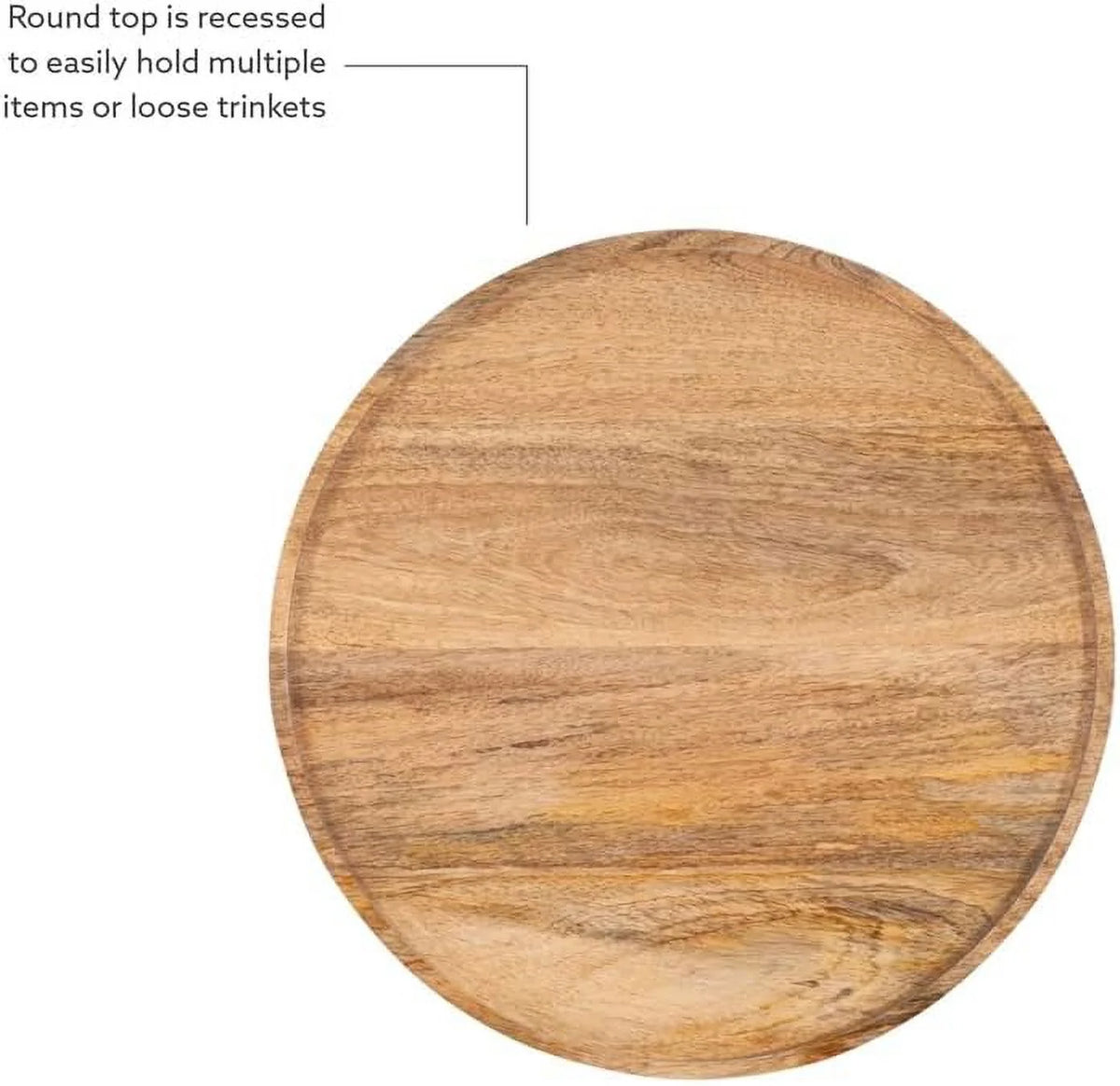 Wood And Aluminum Side Table H69571