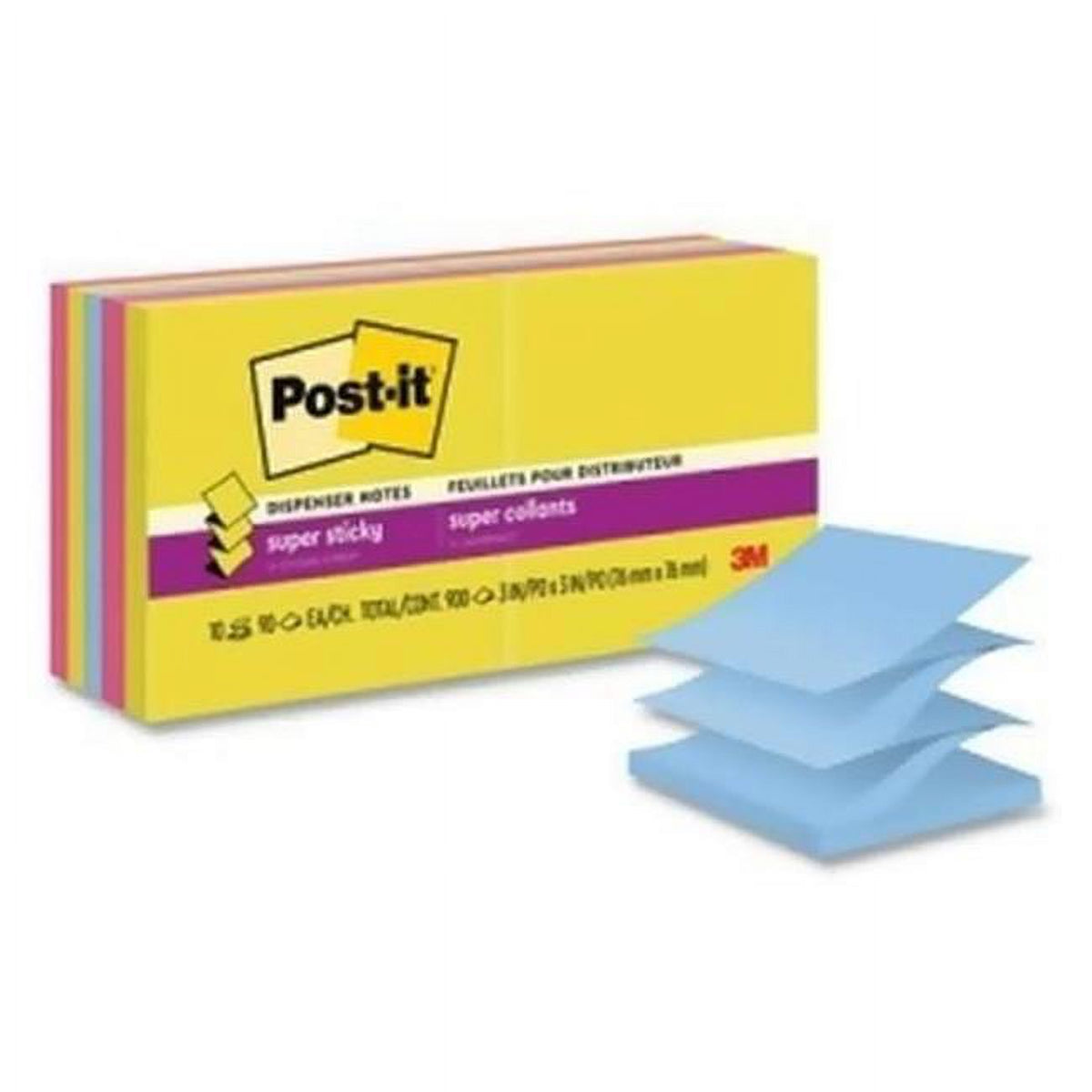 Assorted Color Sticky Pad, Pack of 10 A262