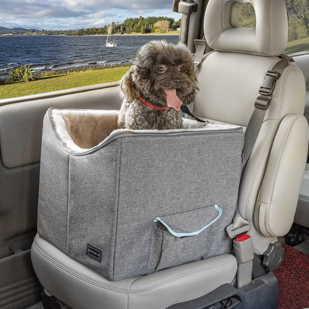 Lookout Car Seat For 2 Small Dogs or Medium Dog up to 45 lb With Big Pockets I92713