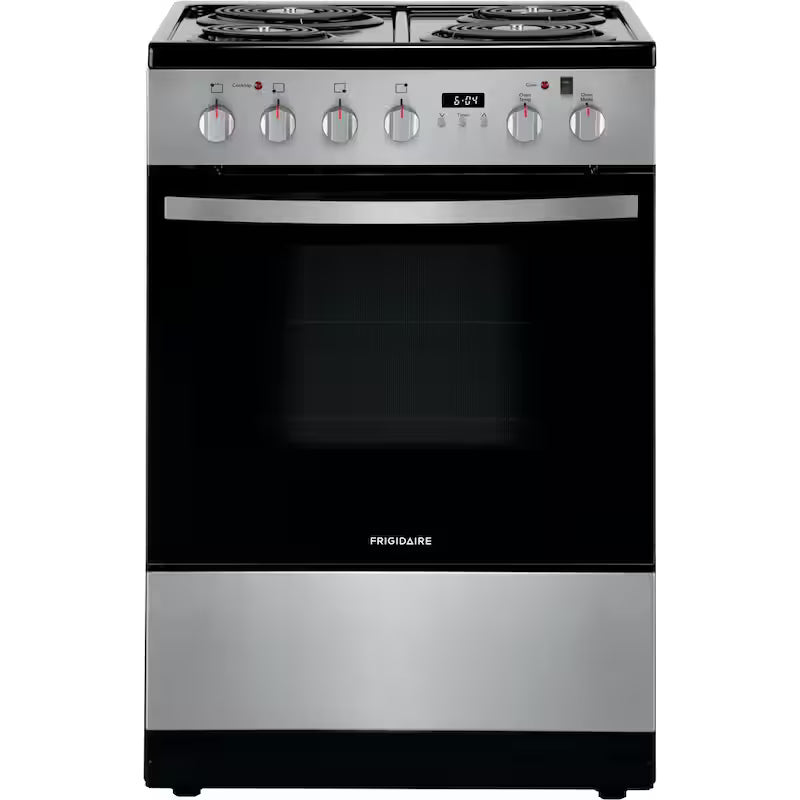24 in. 1.9 cu. ft. Freestanding Electric Range in Stainless Steel C124996