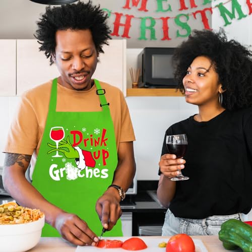 Christmas Baking Apron with 2 Pockets N6203