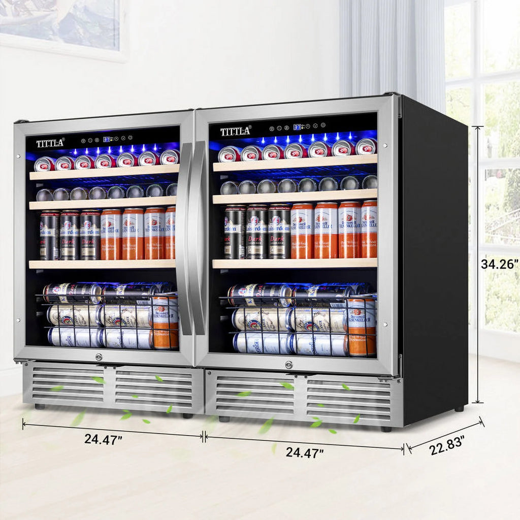 300 Can 48" Beverage Refrigerator Q300