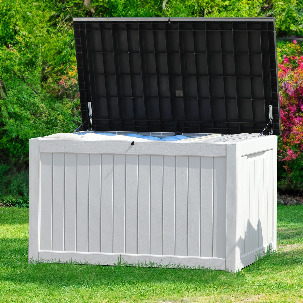 230 Gallon Weatherproof Resin Outdoor Storage Deck Box H744