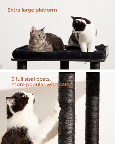 3-Tier Cat Tree Tower Condo with Sisal Scratching Posts F308