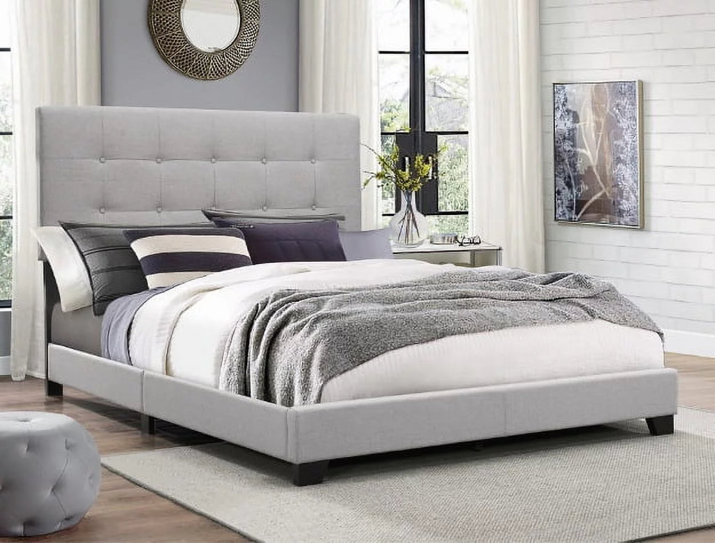 Gray Queen Panel Bed A315392