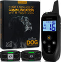 2 Pack Rechargeable Dog Training Collar with 2 Collars V9830