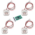 4Pcs 50kg Half Bridge Load Cell Weighting Sensor with HX711 AD Module I731