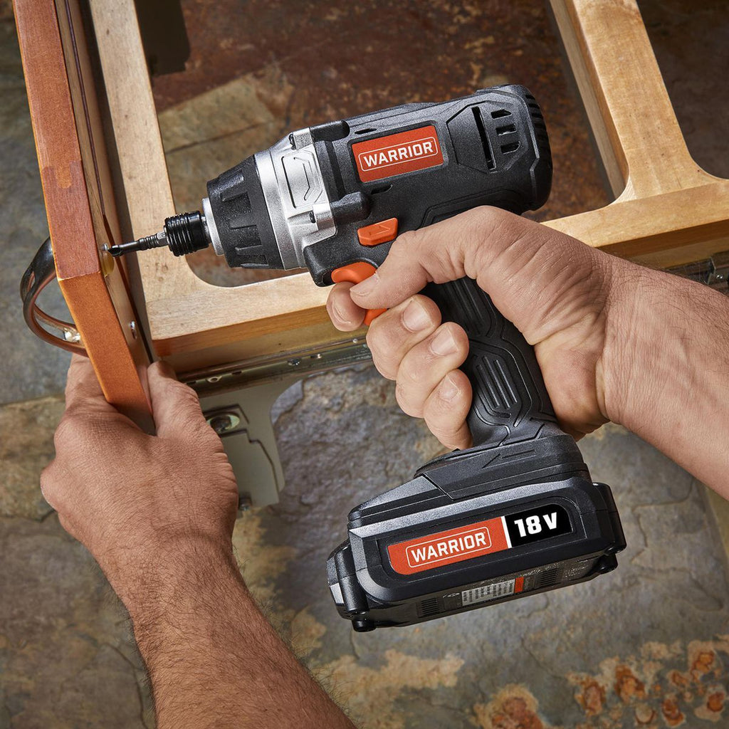 18V Cordless 1/4 in. Hex Impact Driver Kit with Battery and Charger V542497