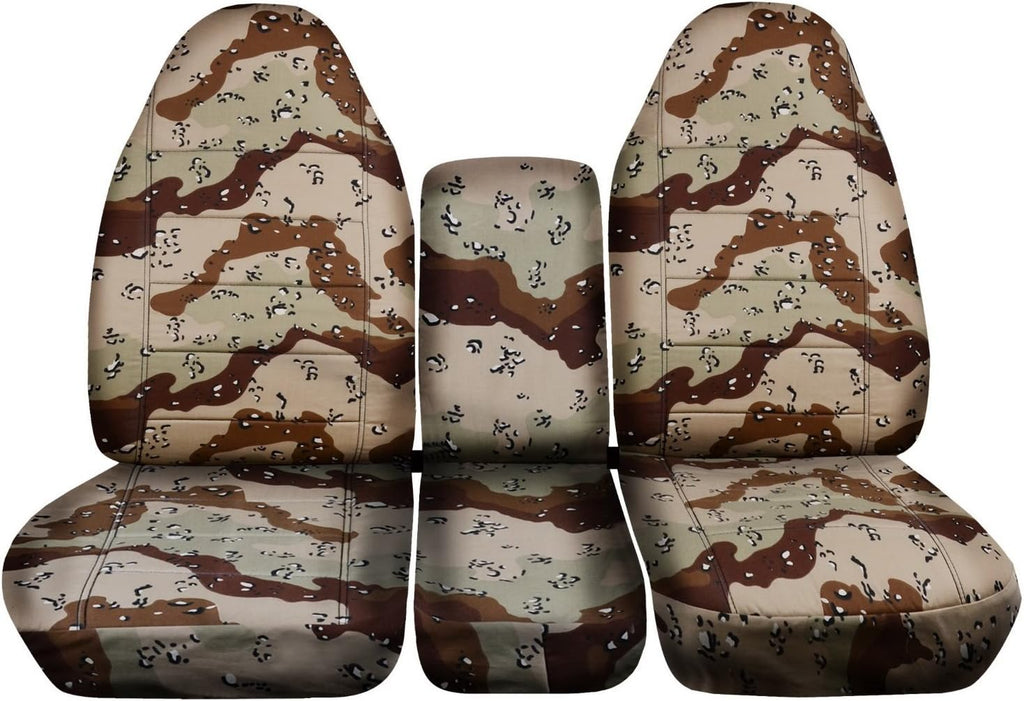 Camo Truck Seat Covers for 40/20/40 Split Bench Front Seat S152720