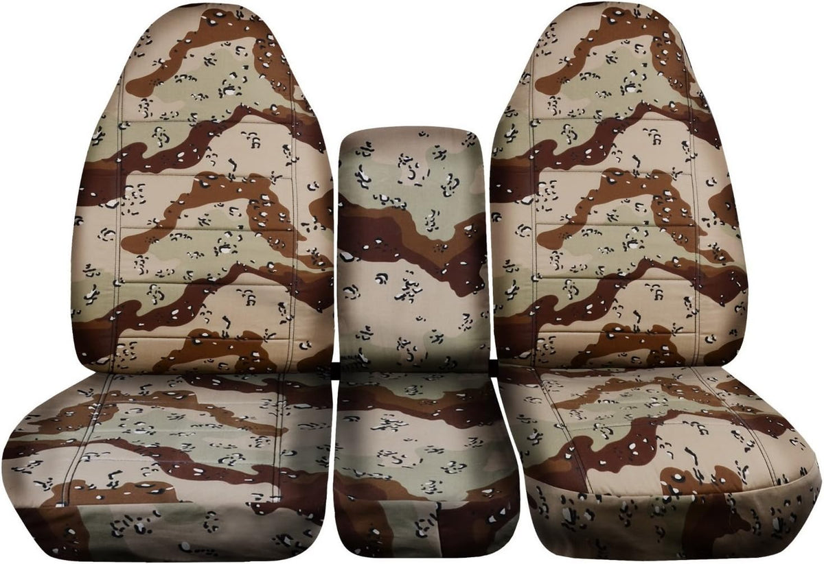 Camo Truck Seat Covers for 40/20/40 Split Bench Front Seat S152720