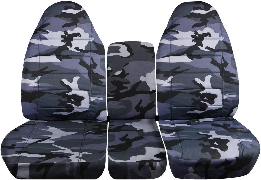 Camo Truck Seat Covers for 40/20/40 Split Bench Front Seat S152720