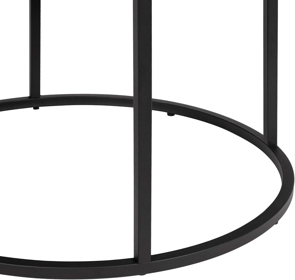 Black Kitchen End Table 15.25 Dia Set of 1 M54732