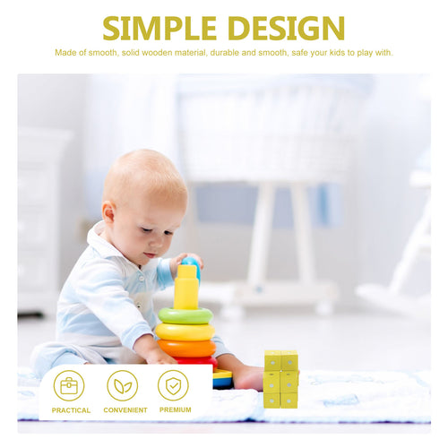 10 Pcs Magnetic Wooden Blocks A3712