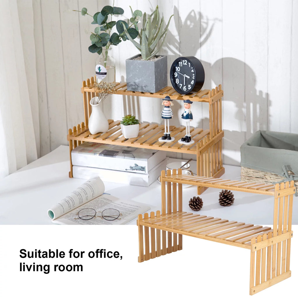 2-Tier Wooden Plant Stand H348