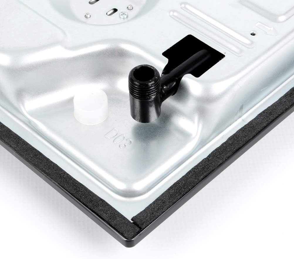 2 Burner 12 Inch Built-in LPG/Propane Gas Stove Top Glass Surface Cast Iron Cooktop A521195