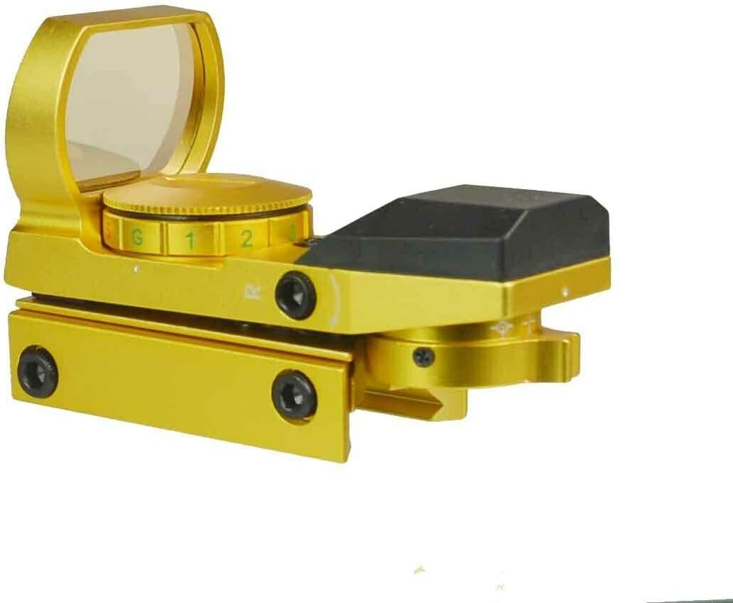 Gold Color Holographic Reflex Sight with 4 Reticals for Picatinny/Weaver V54105