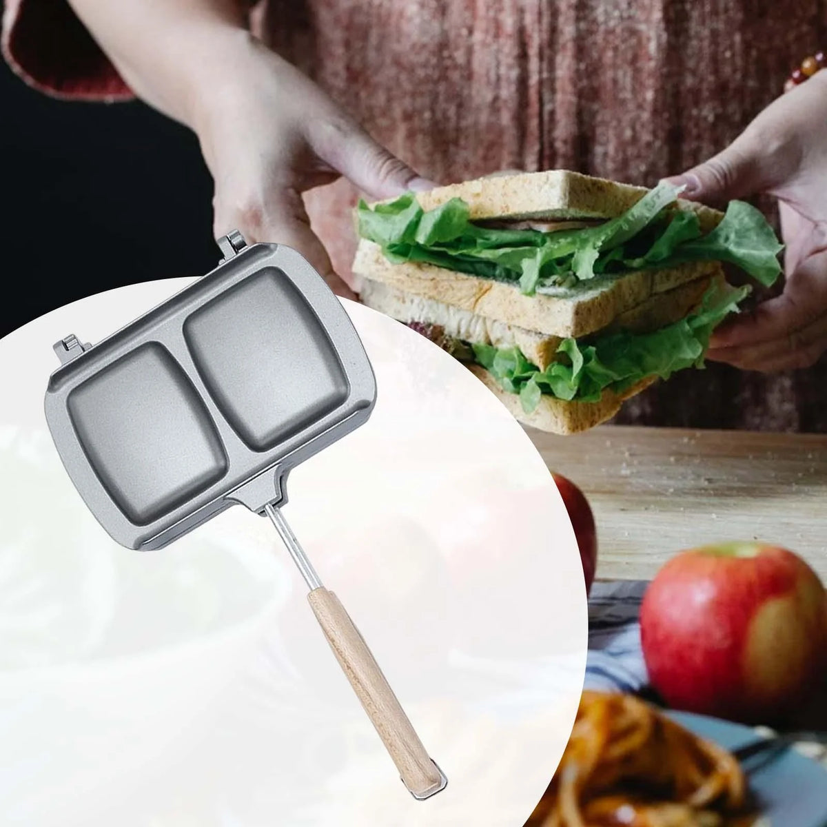 Non Stick Double Side Heating Sandwich Maker C1687
