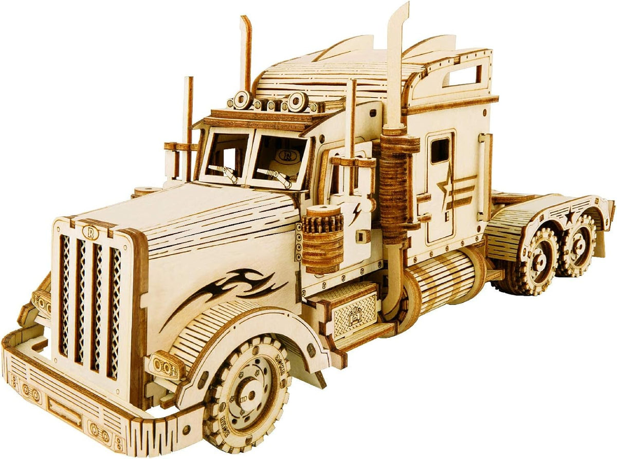 1:18 Scale Wooden 3D Puzzle Car Model Kit Q133396