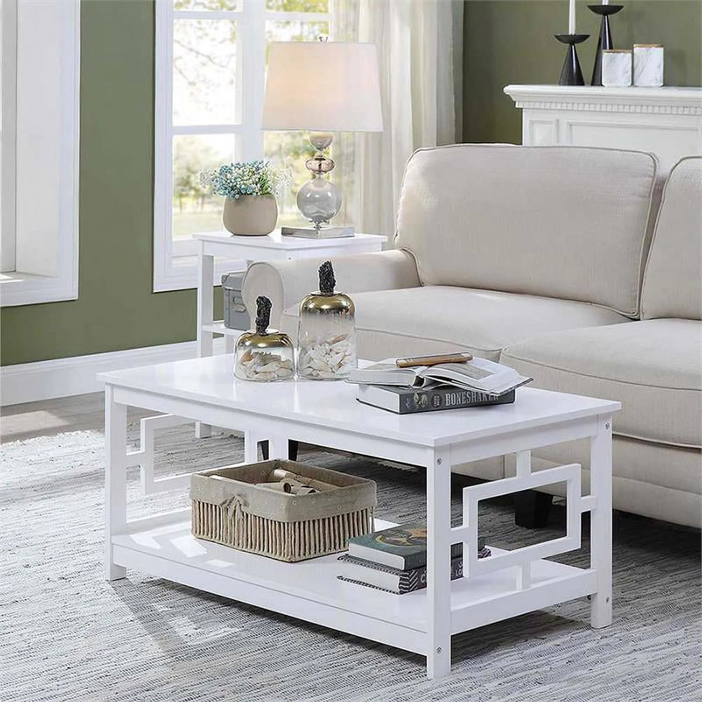 White Wood Coffee Table I247234