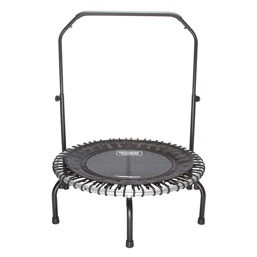 39" Fitness Trampoline with Handle Bar and 30 Adjustable Bungees I693985