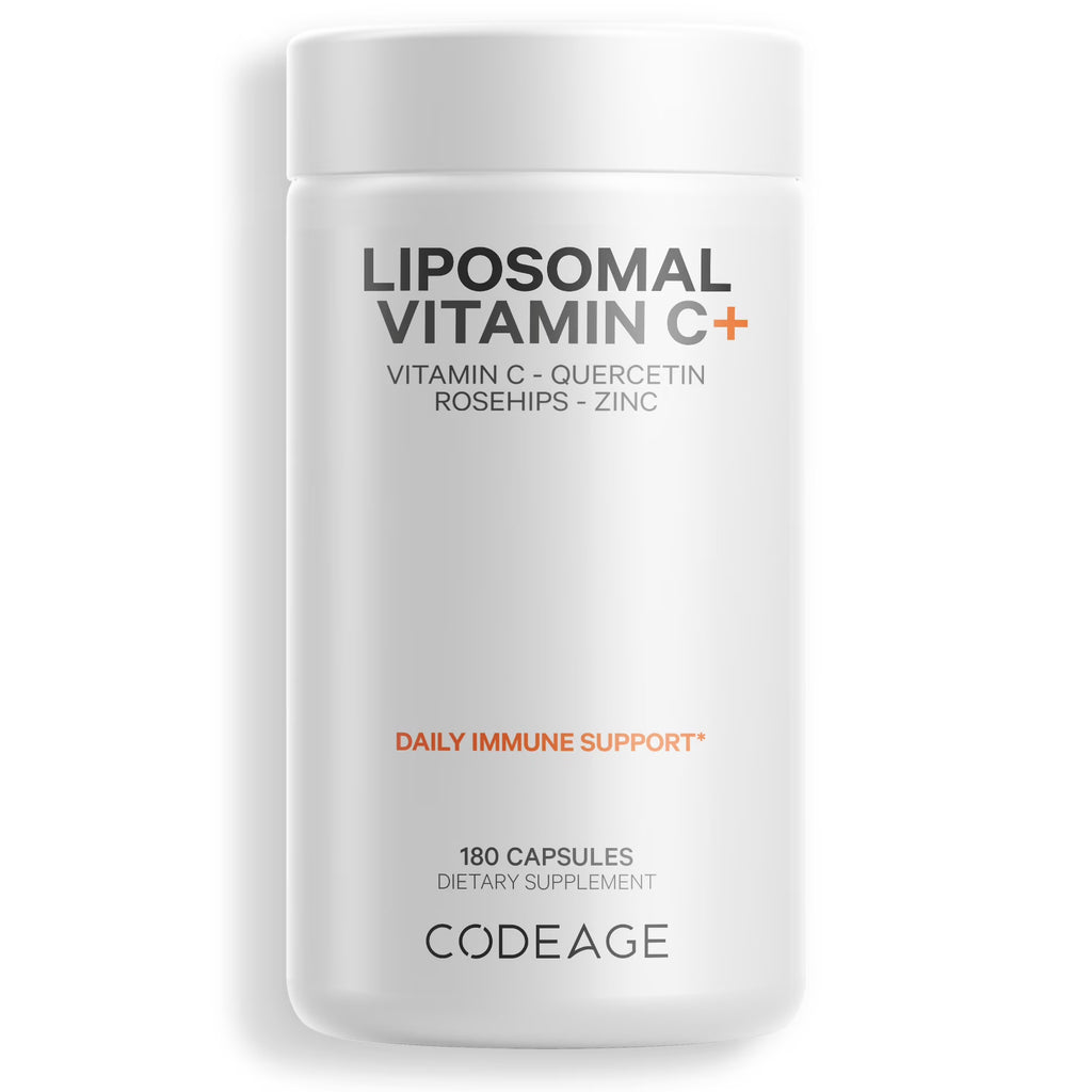 Liposomal Vitamin C 1500mg with Zinc, Elderberry, Quercetin & Rose Hips, 180 ct N4933