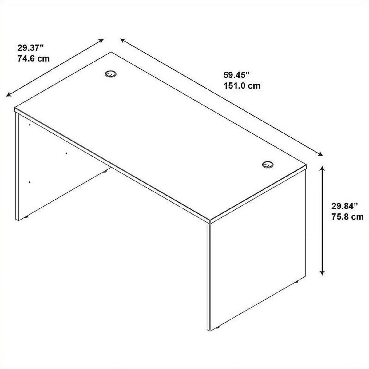Mocha Cherry Desk Shell O66520