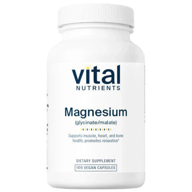 Magnesium Glycinate Malate 100 Vegan Capsules M84985
