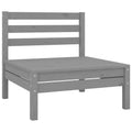 Gray Solid Wood Pine Patio Sofa Q981401