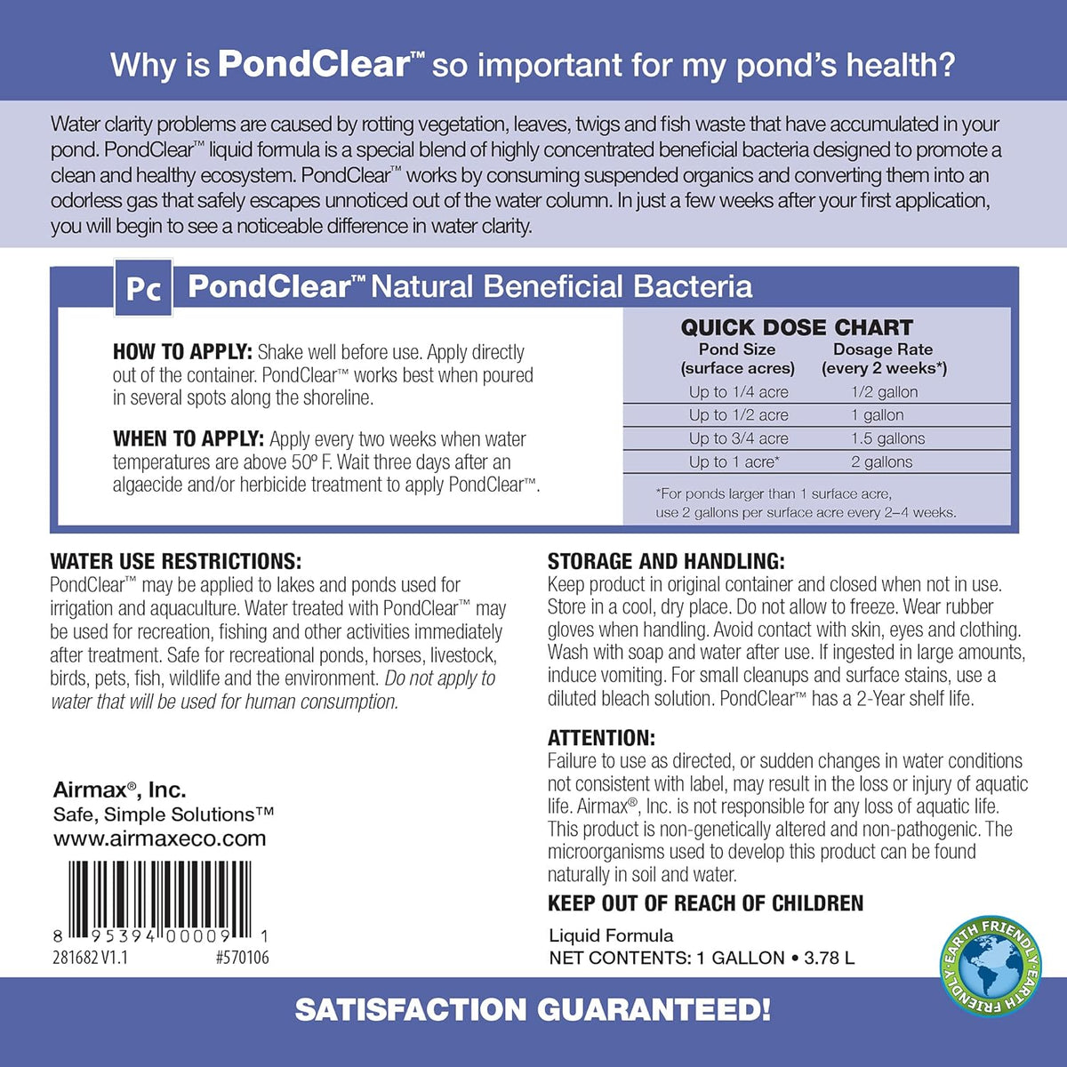 24 Packets Pond Clarification Water Treatment P54446