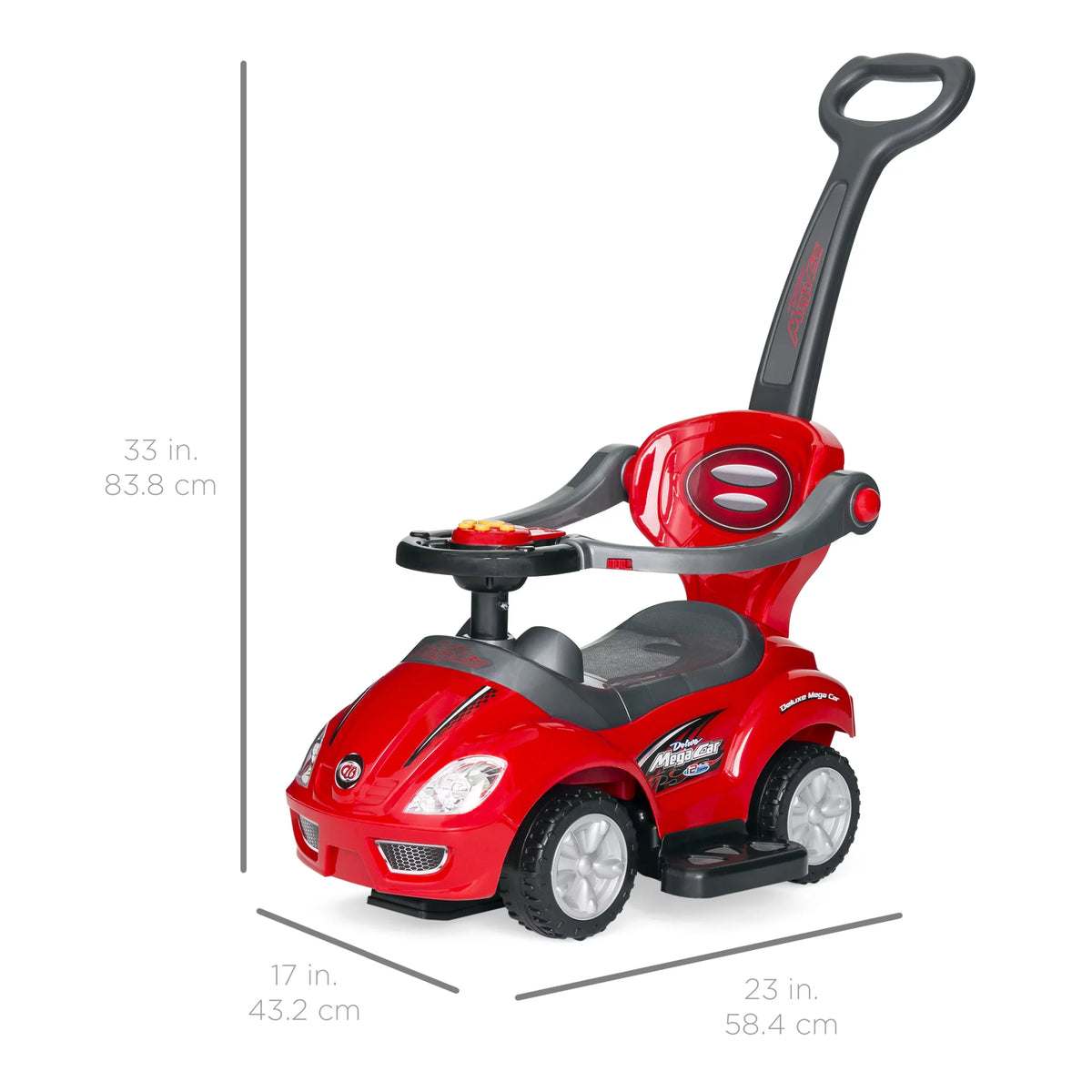 3-in-1 Kids Push and Pedal Ride On Wagon Stroller V682
