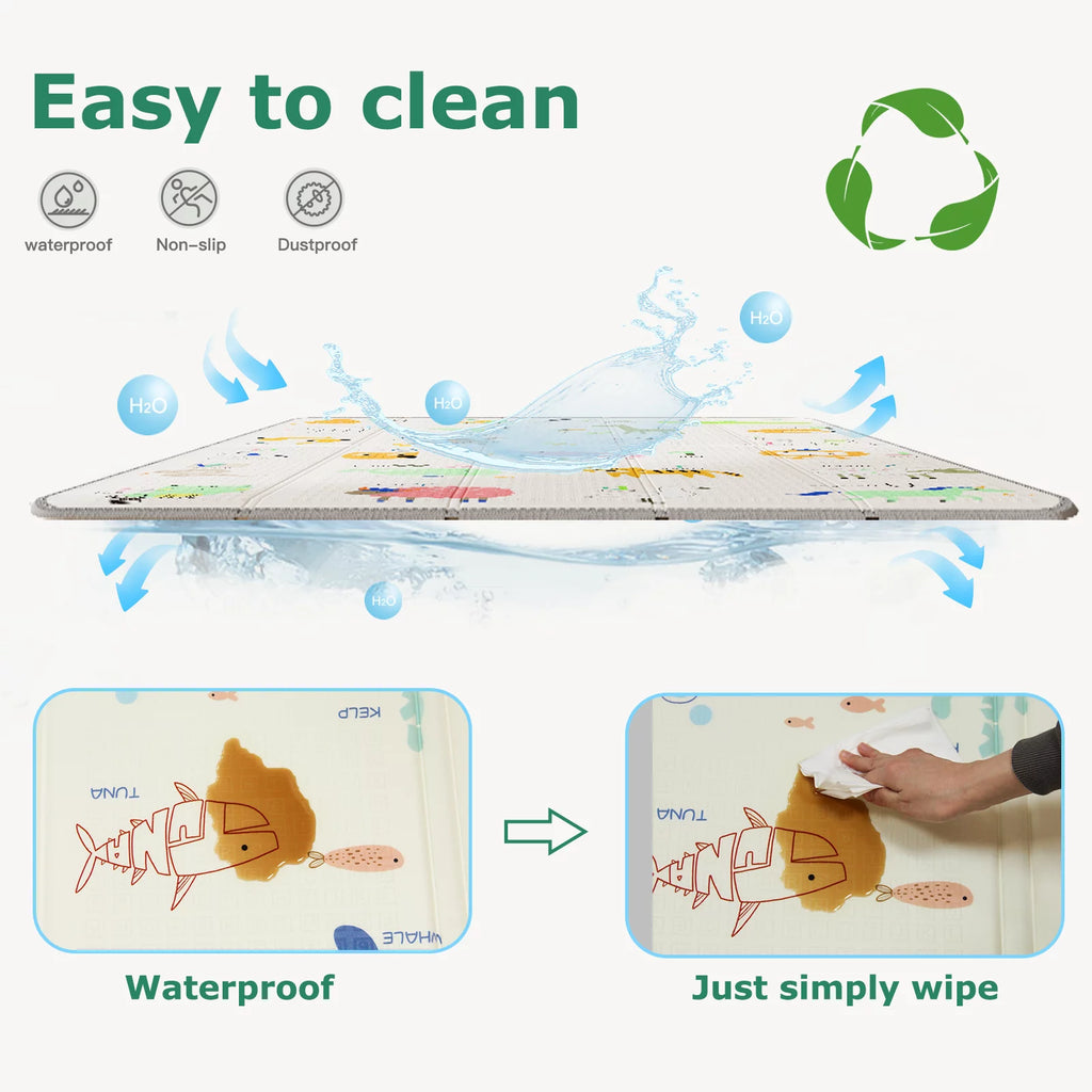 71x79 Inch Non-Toxic Waterproof XPE Foam Play Mat G841
