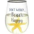 19 oz. Stemless Wine Glass with 3-D Figurine V574